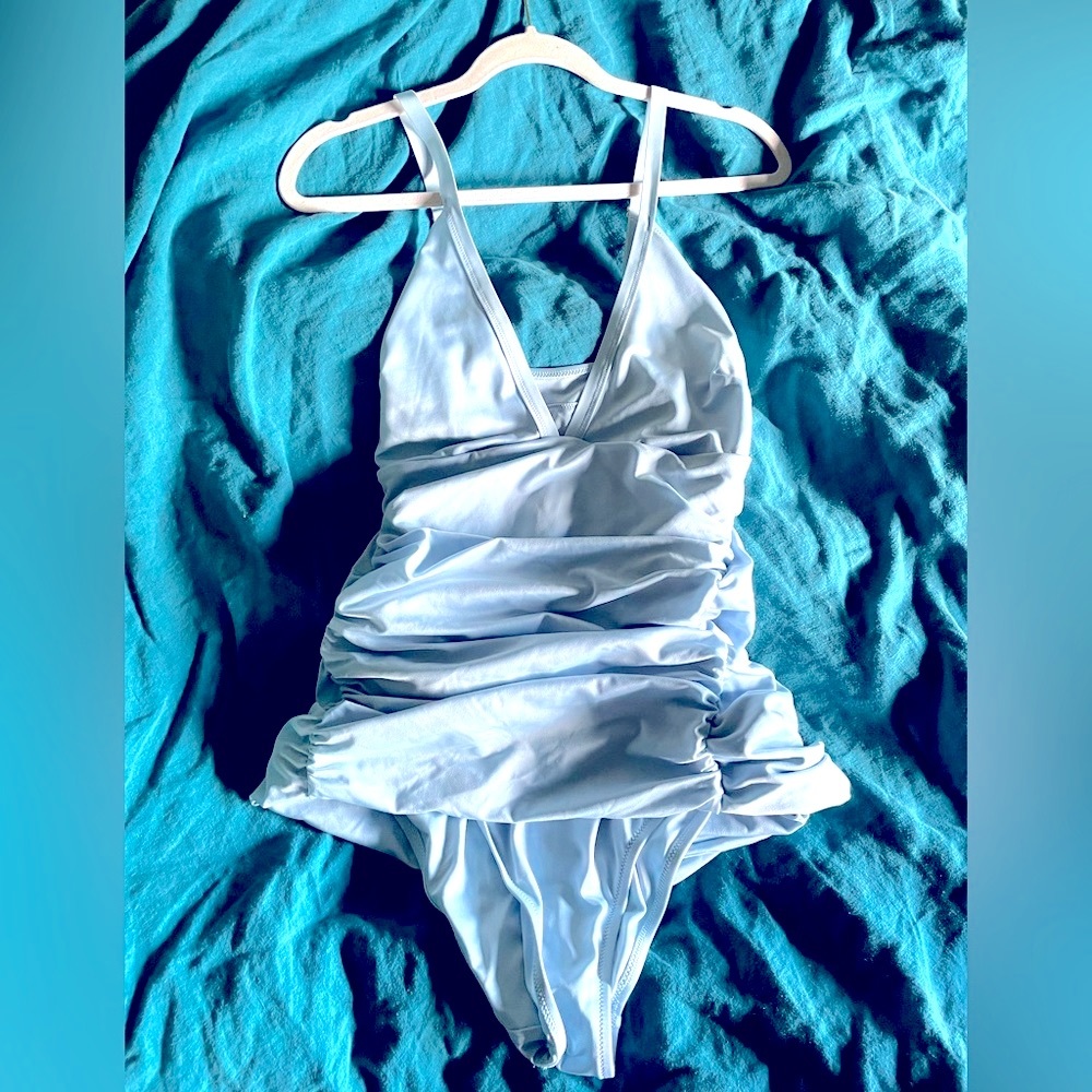 It Suits U 1 Piece in baby blue by We Are HAH